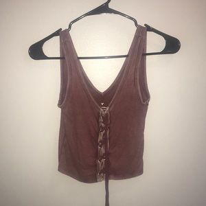 Aeo xs lace up top